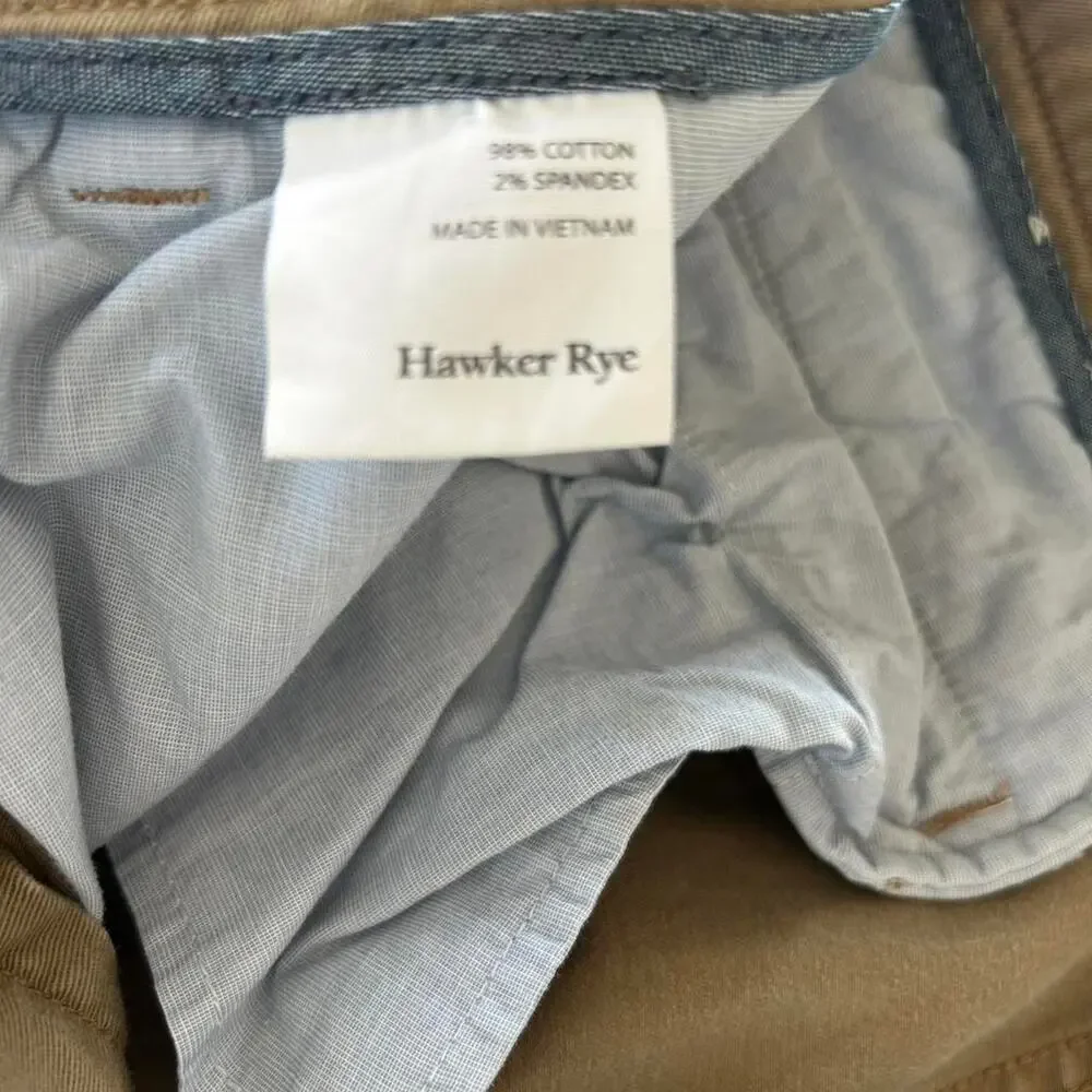 Hawker Rye tan‎ chino pants Size 33 X 32